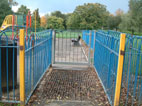 Easy-Gate is a self-closing safety gate